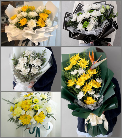 湖南永州道县白芒铺镇陀仂复村白事花束代送